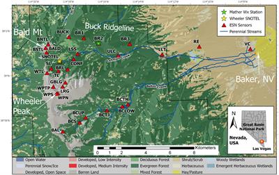 Mountain Temperature Changes From Embedded Sensors Spanning 2000 m in Great Basin National Park, 2006–2018